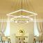 Led restaurant lamps post-modern simple box art chandelier personality creative living room lamp Nordic study lighting