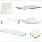 Creative Furniture Glass Triangle Transparent Glass Table Top With Flat Edge & Round Corner Small Coffee Table