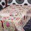 Beautiful Modern Hand Embroidered Suzani Bedspread Twin Size Suzani Vintage Table Cover