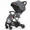 Portable Light weight Baby Stroller Export To Poland With PU leather handrail