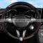 Black Hand Feel And Drape Steering Wheel Cover 38cm