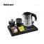 Honeyson dorm room electric kettle stainless steel with warm tray