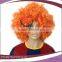 cheap orange color wholesale fans afro wigs for sale