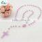 Cheap plastic rosary rose beads
