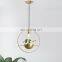 Modern personality simple plant round led pendant light for decorate