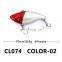 New High Quality 7cm/18.6g VIB Plastic Lure with Carbon Steel Treble Hook and Attractive color