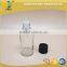 30ml clear empty essential oil bottle with Childproof screw closure