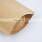 Customized resealable brown kraft paper food bag wholesale paper bag packaging