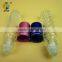 8ml carving glass bottle with glass roll ball and aluminum cap for lip oil