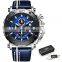 Lige 9996 Customized Sports Men Quartz Watches Luminous Military Watches Men Wrist Custom Logo