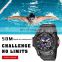 SMAEL 8007 Military Watch Quartz Wristwatches Sport 50M Waterproof Alarm Clock Light Analog Digital Male Clocks Mens Watches