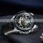 WINNER 428 Fashion Men Automatic Self-Wind Custom Logo Watch Stainless Steel Waterproof Gold Wristwatch Mechanical Watch