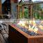 Wood Burning Corten Steel Freestanding Outdoor Fireplace