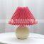 Art Decor Dining Desk Light Fabric European Hotel Living Room Bedside Table Lamps