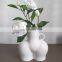 Hot sale luxury  2021 Nordic bott vase ceramic naked woman body for home decor craft decoration flower pots/planter flower vase