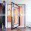 8 mm glass aluminum bathroom restroom door entry hidden hinge pivot door with frame frosted glass french aluminum door hotel