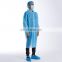 Isolation gown polyethylene pp pe High Quality Sales long sleeves cuff surgical medical disposable isolation gown