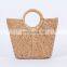 Tote Bag Top Handles water hyacinth handbag, Shopping Bag 100% woven from hyacinth straws Wholesale