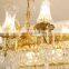 antique brass crystal lighting hallway pendant lamp rectangular dining room chandelier for restaurants