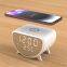 15W Multifunctional Magnetic Wireless Charging Station LED Digital Display Alarm Clock Safe Fast Charging Overvoltage Protection