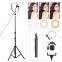 Kytuwy 14 inch light cell phone lamp fill for makeup video live studio phone ring light with tripod stand  fill light