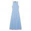 2025 Spring New Dress for Women's Wear: Slim Fit and Casual Strap, Sleeveless Round Neck, Female