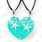 promotional gift half heart pendants