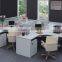 aluminum partition office cubicle workstations design for 4 people