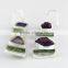 Prehnite & Amethyst Rough Stone Earring, Sterling Silver Jewellery, Silver Jewellery 925