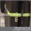 reusable printing logo hook and loop luggage strap