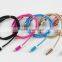 Made in Shenzhen Gift box package multi color 3ft nylon double usb cable