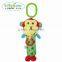 2016 new style rattle toy Lovely Monkey Cartoon Shaped Plush Educational Rattle Toys for babies china factory wholesale