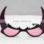 multicolor christmas & party glasses with ox horn design