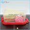 ~ Promotional gift Food Grade PP 2 layer Cartoon pp plastic lunch box with cutlery kids