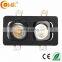 Cri 90 lumens Aluminium brushed silver led Grille light