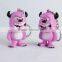 Wholesale Cartoon Monsters LED light flash keychain with sound