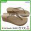 Simple Style Red Color High Heel Flip Flop Nude Wedge Beach Sandals