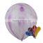 Wholesale inflatable cloudy balloon latex yellow color