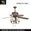 European Style 2016 Factory Outlets Ceiling Fan Light High Quality Ceiling Fan Light Made In China