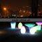 PE Plastic Material LED lighting and Commercial Furniture General Use led bar stools