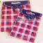 Customized plaid paper gift bags for Christmas