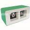 plastic flip clock, desk clock, square clock