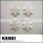 White drilled plastic snap button 