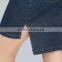 New design H style ladies jeans skirt,split joint irregular skirt simple wash tube short jeans skirt