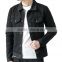 manufacturer Mens Casual Button Front Relaxed Denim black jeans Jacket