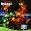 Flower Outdoor Fairy String Lights Solar Powered Garden Lights 50 RGB LED Waterproof Light for Holiday Chrismas Party Wedding