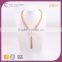 N74442I01 STYLE PLUS shiny gold plate latest design pearl necklace big pearl tassel pendant necklace for women jewelry