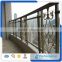 Hot Galvanized Residential Commercial Wrought Iron Glass Fence