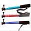 Fashion Folding Cable Wired Selfie Stick Monopod to pau de self With Audio palo extensible Smartphone Selfiestick ForAndroid iOS