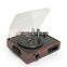 wholesale retro wooden turntables / vinyl records with cassette